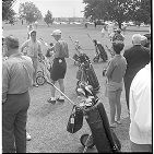 Lady golfers at country club